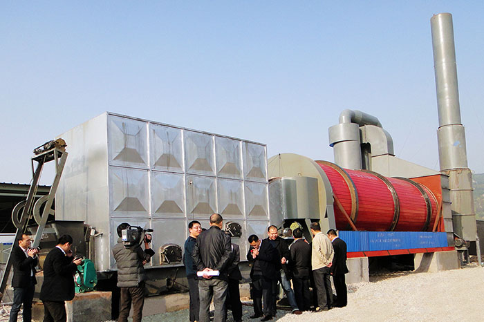 安裝在室外的紡織污泥烘干設備 安裝在室外的紡織污泥烘干設備